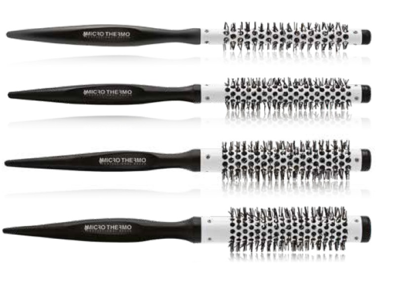 Termalna četka MICRO sa drvenom drškom