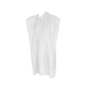 Jednokratni PVC frizerski ogrtač bijeli, 20 kom, 1200032 T.S.