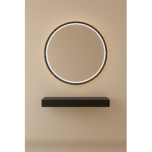 Ogledalo frizersko Oviedo crno, RX000013